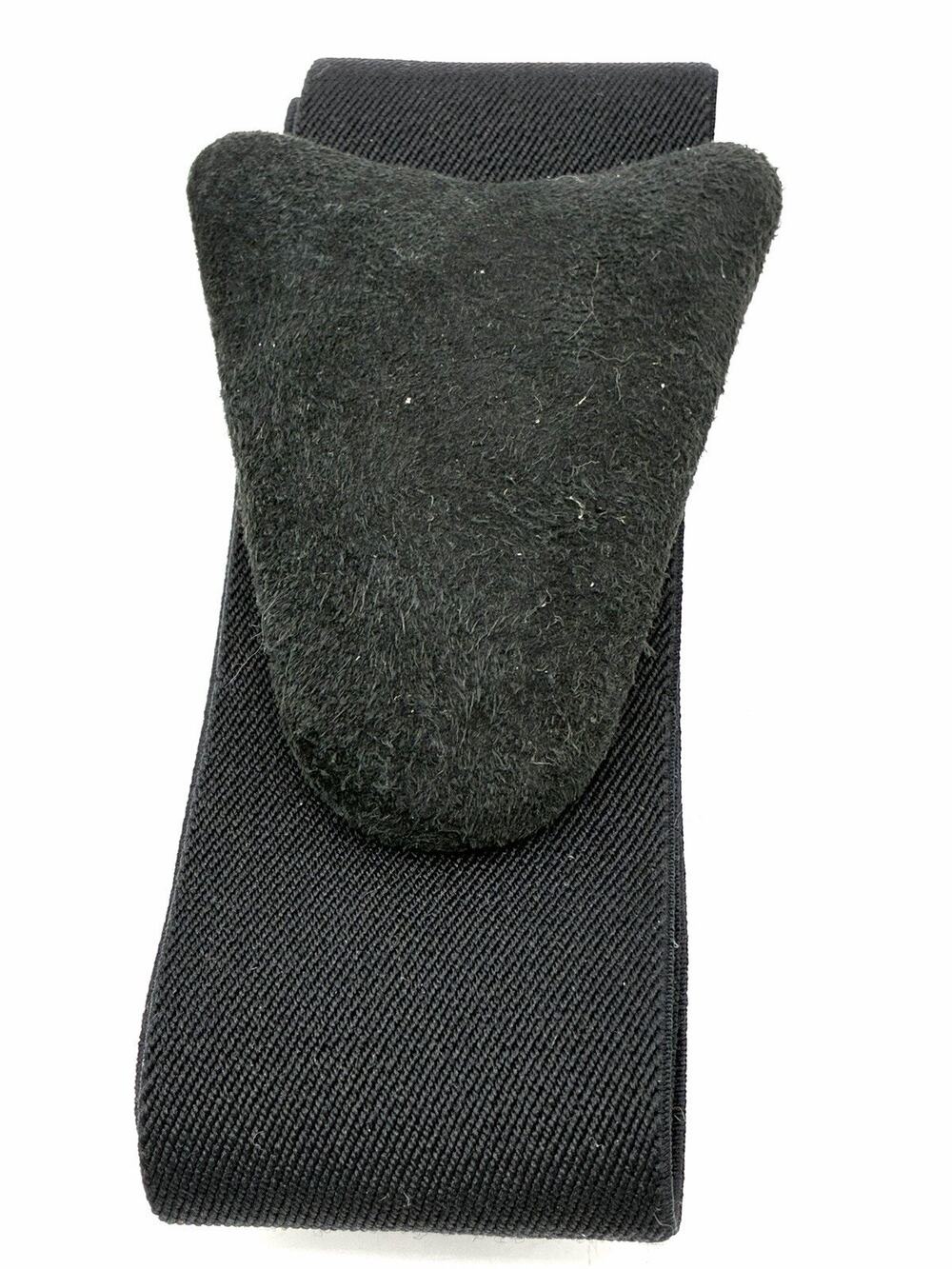 Vintage Milor Black Stretch Belt Suede Covered Buckle Size 27 Fits 30 Inch